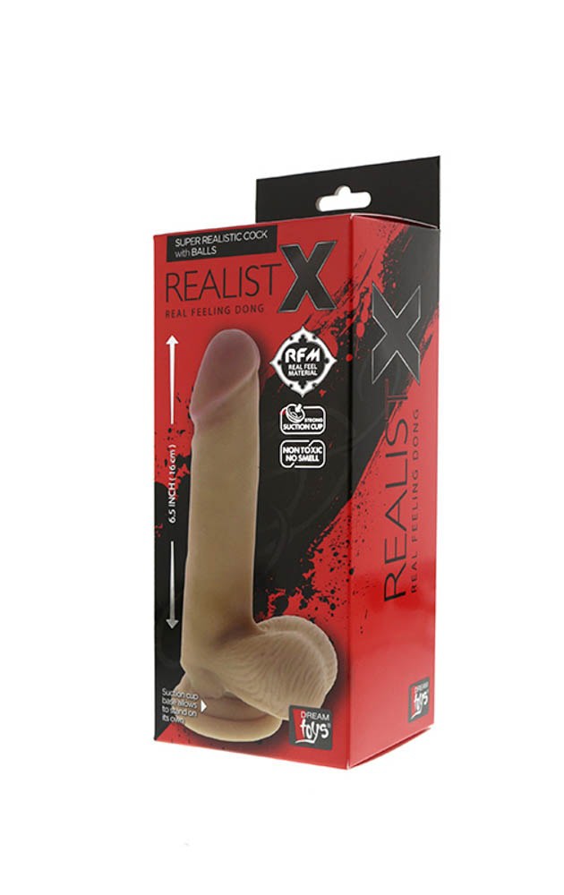 Реалистичный вибратор RealistX  купить со скидкой в секс шопе  Вибраторы  Реалистичные