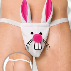 Férfi tanga nyuszis fehér S/L