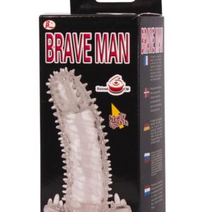 Brave Man Penis sleeve, TPR material, 14×4,2