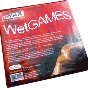 SexMAX WetGAMES lepedő – piros 180 x 220 cm