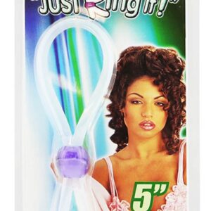 Péniszgyűrű lila golyóval