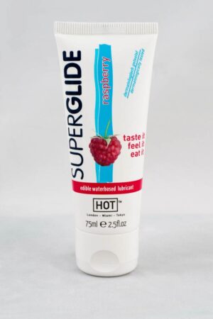 HOT Superglide edible lubricant waterbased – RASPBERRY – 75ml