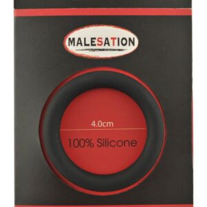 MALESATION Silicone Cock-Ring black M (O 4cm)