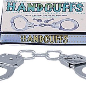 Nagy fém kézbilincs kulccsal