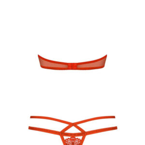 Obsessive 838-SET-3 set 2-pcs red  S/M