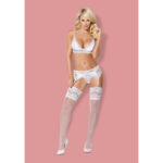 Obsessive 810-SEG-2 3 pcs set white  S/M