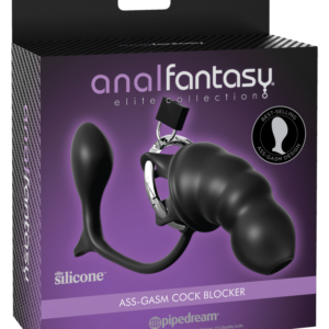 Ass-gasm Cock Blocker  Black