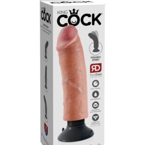 King Cock 8″ Vibrating Cock Light