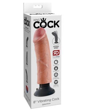 King Cock 8″ Vibrating Cock Light King Cock 8″ Vibrating Cock Light