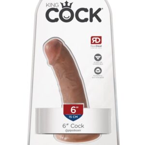 King Cock 6″ Cock  Tan