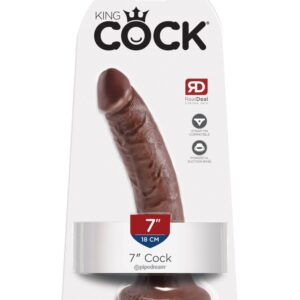 King Cock 7″ Cock Brown