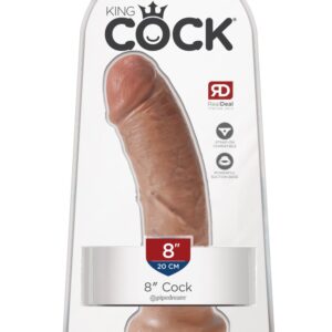 King Cock 8″ Cock  Tan