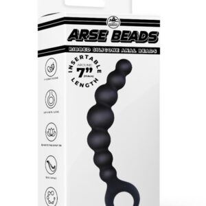 Arse Beads 7″ Ribbed Silicone Anal Beads I