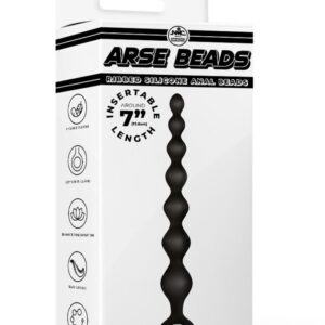 Arse Beads 7″ Ribbed Silicone Aanal Beads II